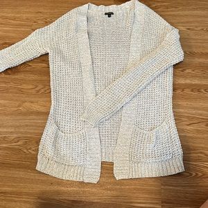 Express cream knit cardigan